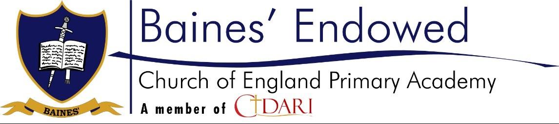 Baines' Endowed Church of England Primary Academy banner