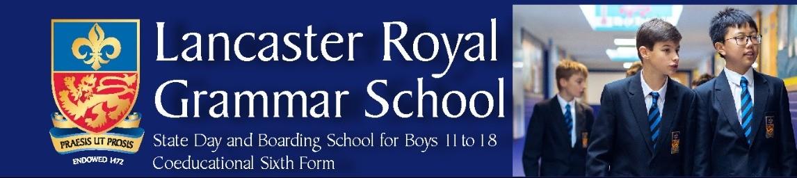 Lancaster Royal Grammar School banner