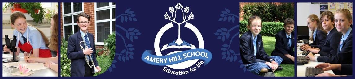 Amery Hill School banner