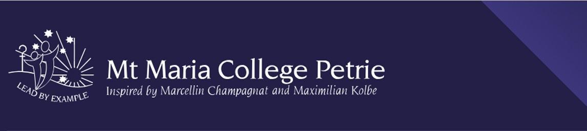 Mt Maria College Petrie banner