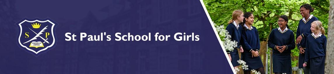 St Paul's School for Girls banner