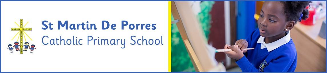 St Martin de Porres Primary School banner