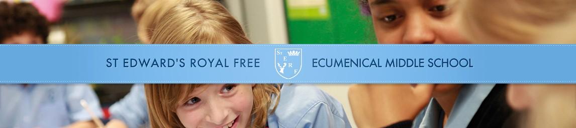 St Edward's Royal Free Ecumenical Middle School banner