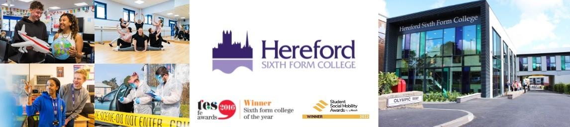Hereford Sixth Form College banner