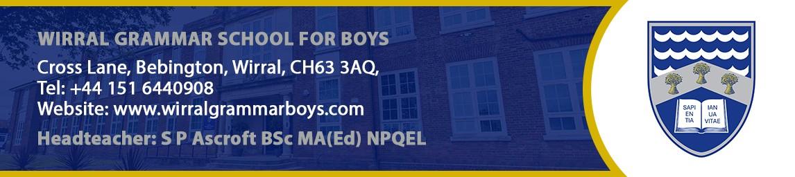 Wirral Grammar School for Boys banner