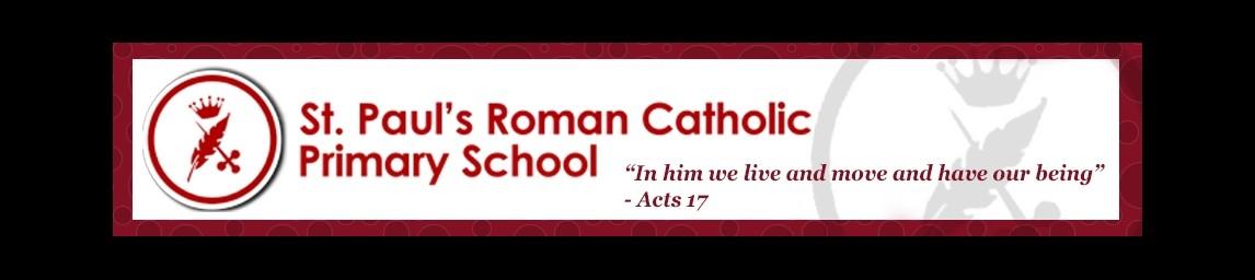 St Paul's Roman Catholic Primary School banner