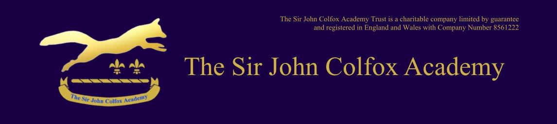 The Sir John Colfox Academy banner