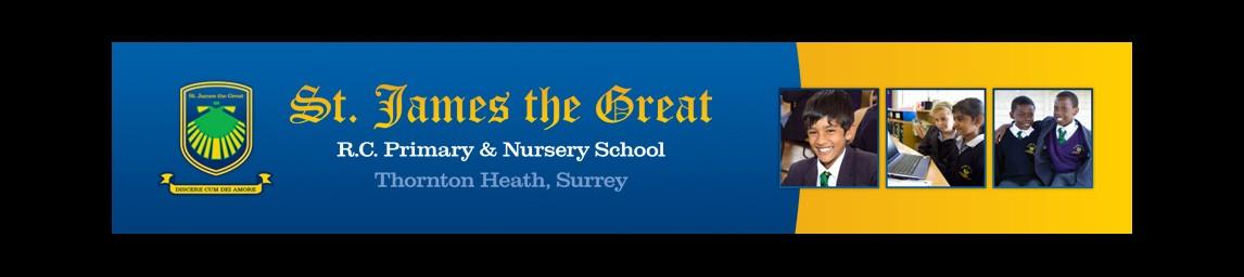 St James the Great RC Primary and Nursery School banner