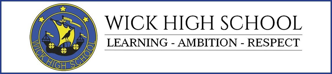 Wick High School banner
