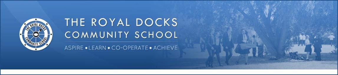 The Royal Docks Community School banner