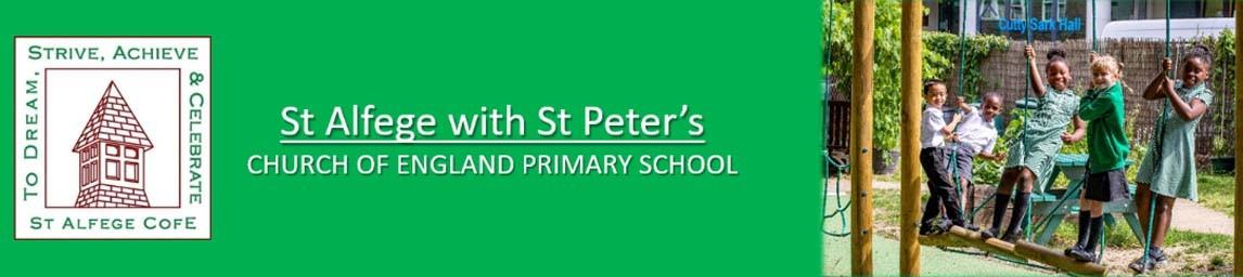 St Alfege with St Peter's Church of England Primary School banner