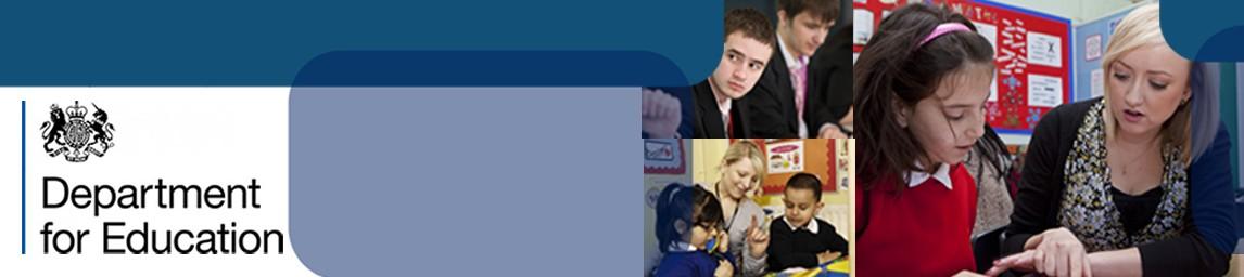 Department for Education (DFE) banner