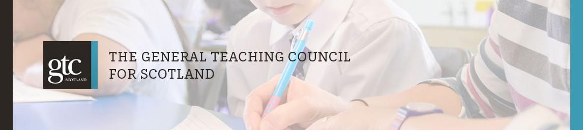 General Teaching Council (GTC) Scotland banner