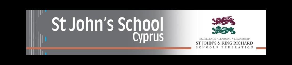 St John's School, Cyprus banner