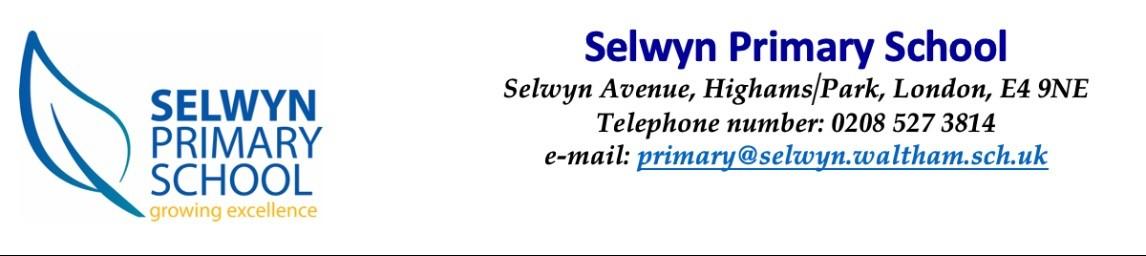 Selwyn Primary School banner