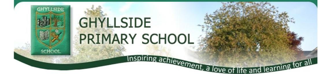 Ghyllside Primary School banner