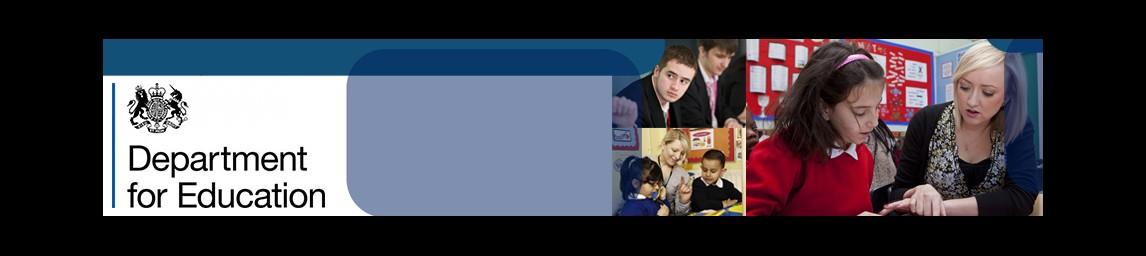 Department for Education (DFE) banner