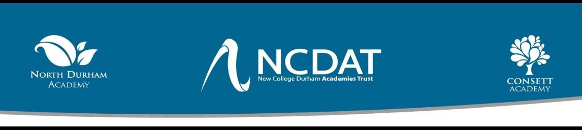 New College Durham Academies Trust banner