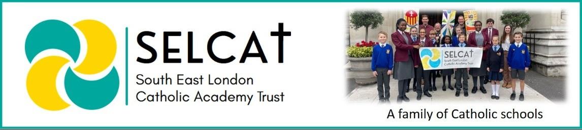 South East London Catholic Academy Trust (SELCAT) banner