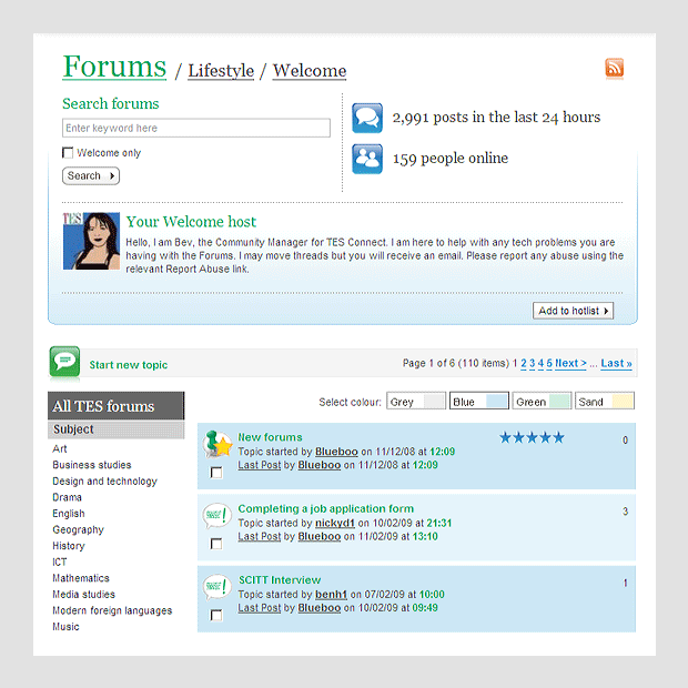 Forum user guide and FAQ Tes