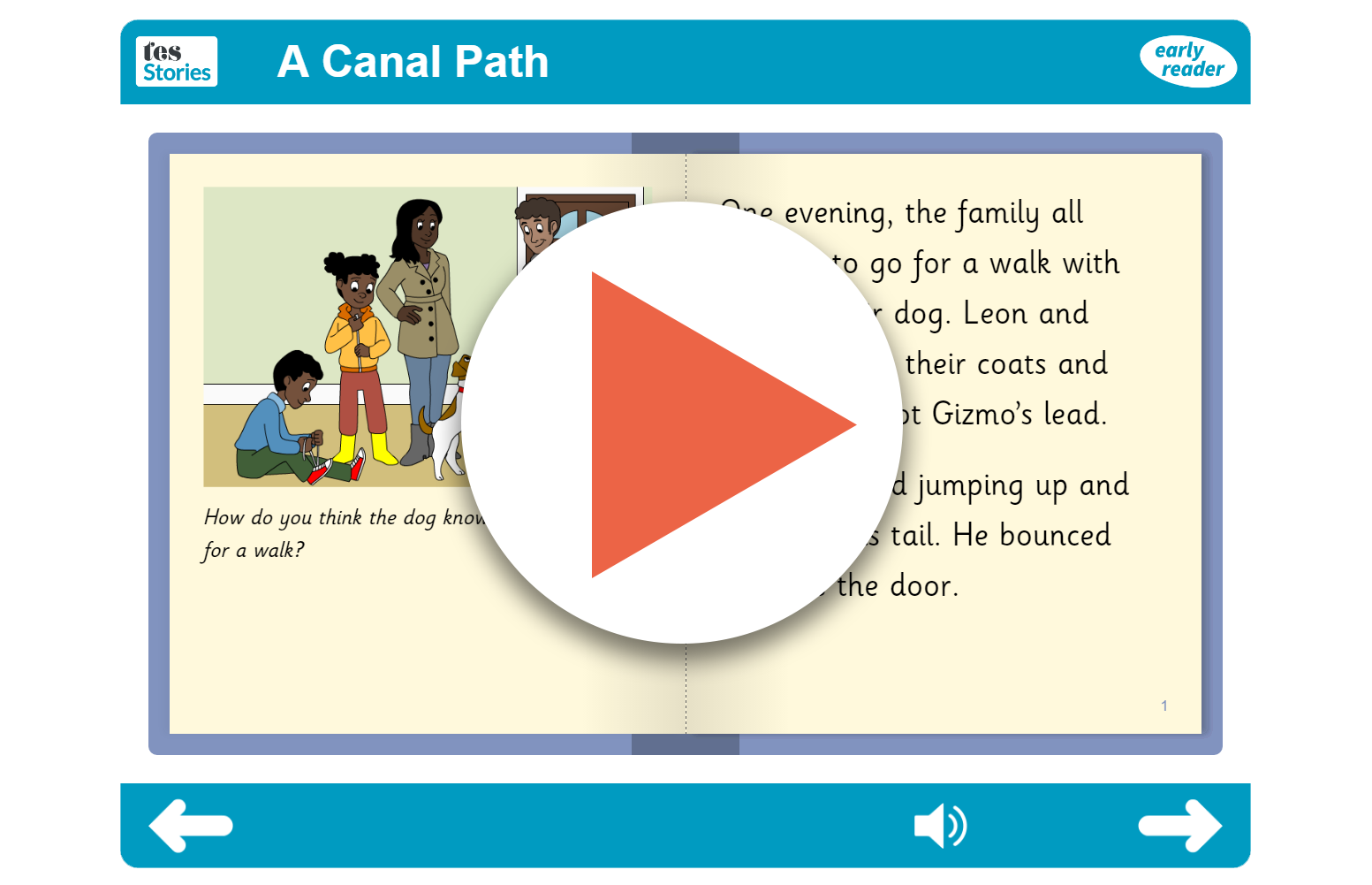 A Canal Path Walk Early Reader (interactive)