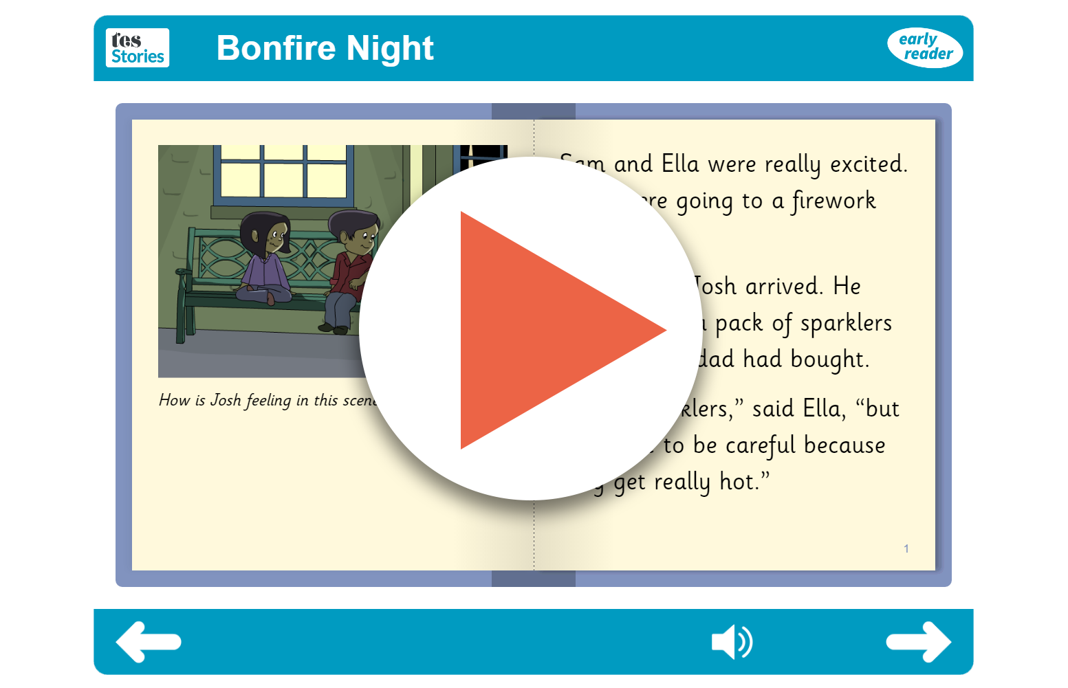 Bonfire Night Early Reader (interactive)