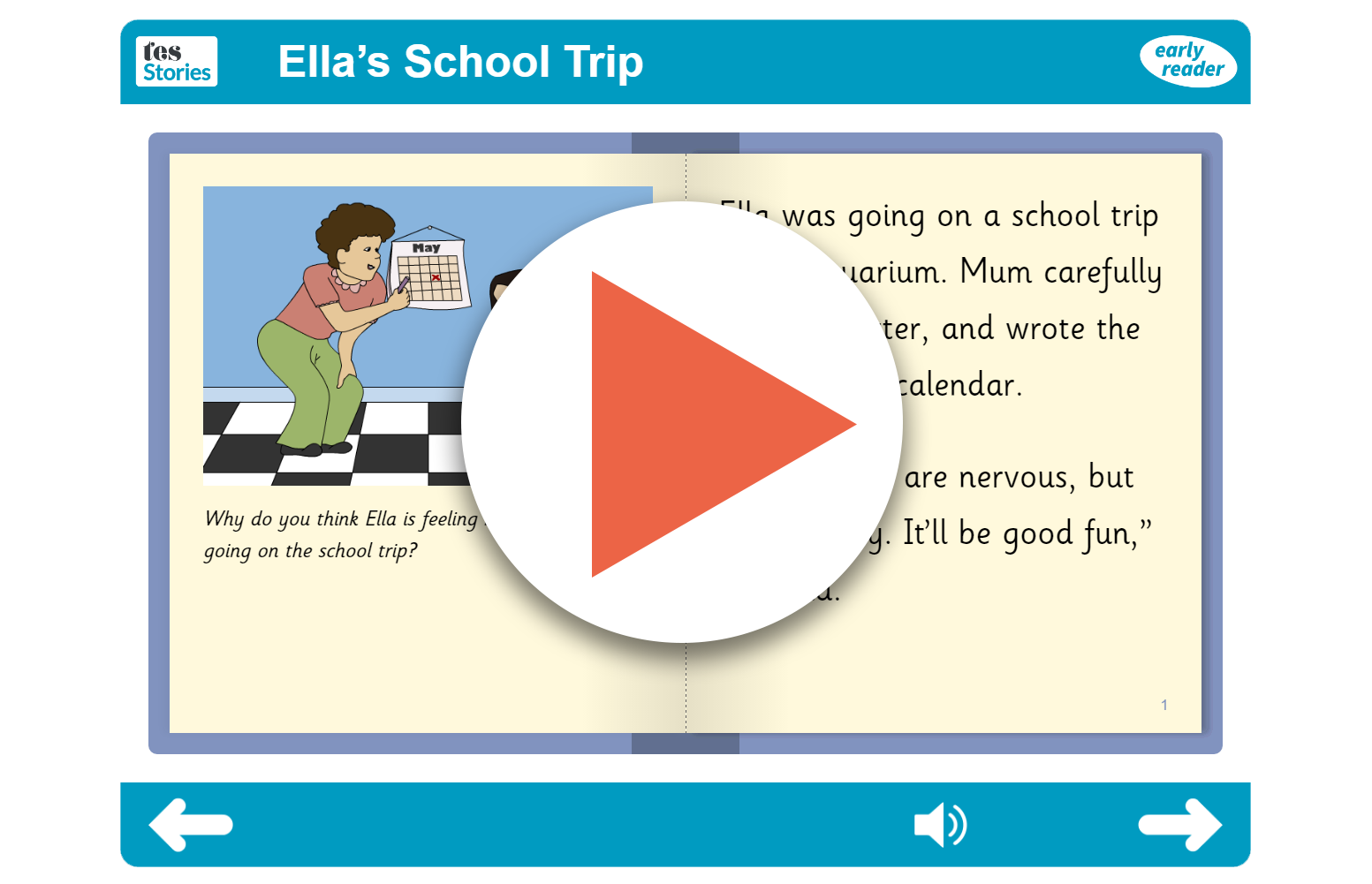 Ella's School Trip Early Reader (interactive)
