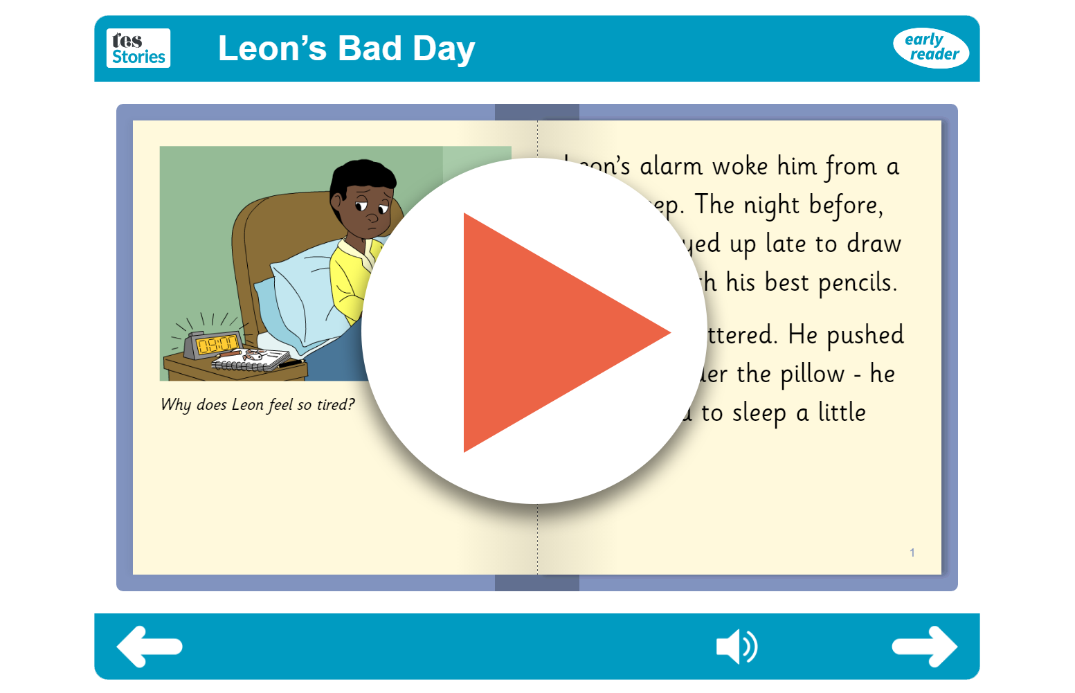 Leon's Bad Day Early Reader (interactive)