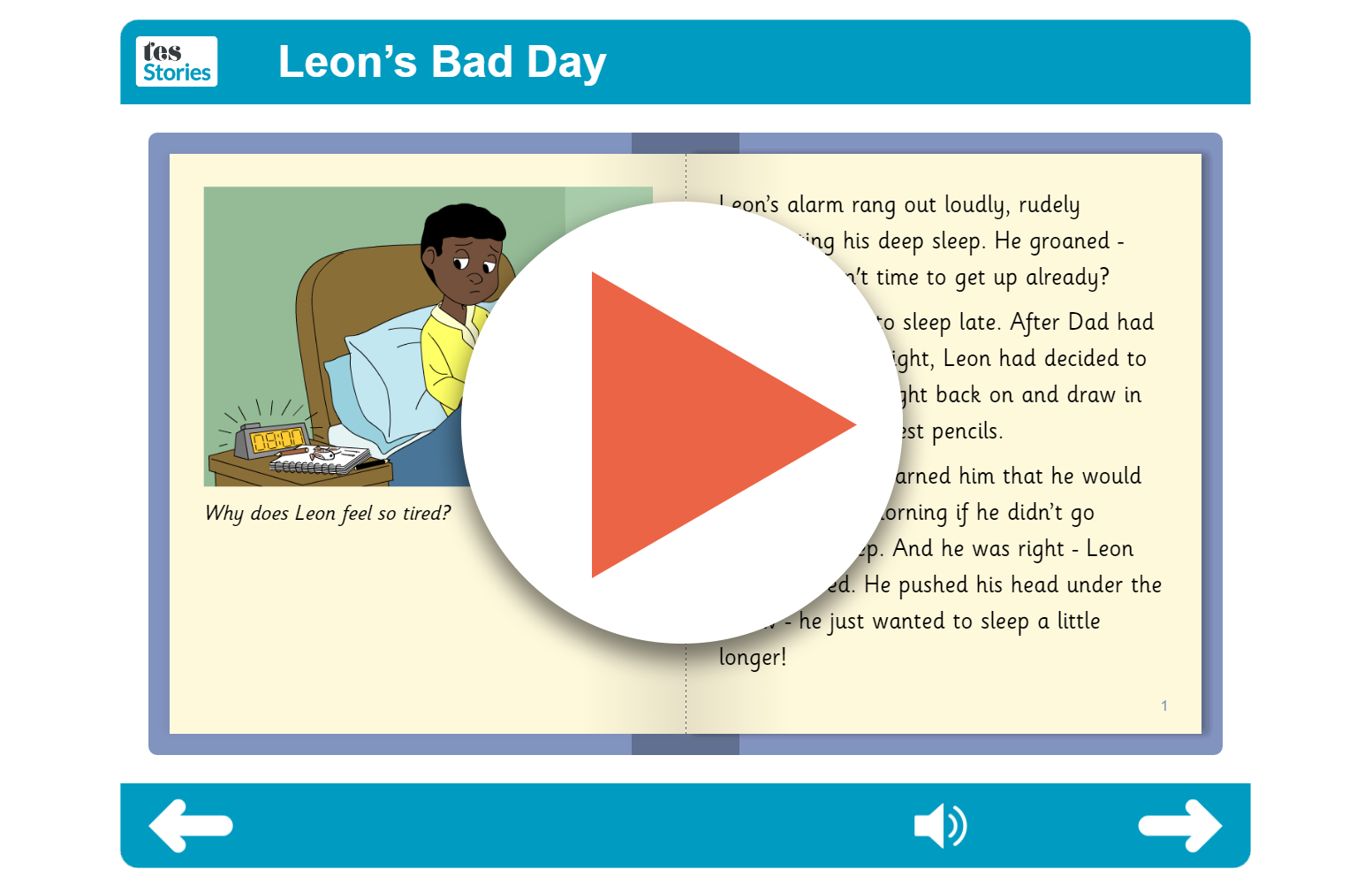Leon's Bad Day Independent Reader (interactive)