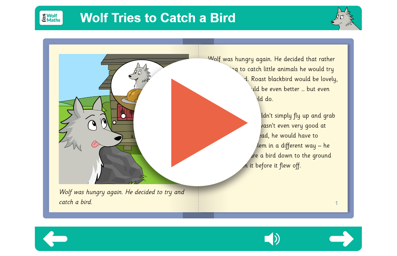 Wolf Tries to Catch a Bird (interactive)