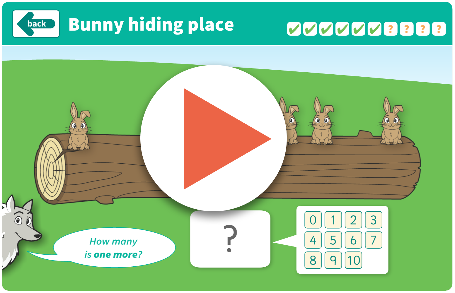 Bunny Hiding Place game (interactive)